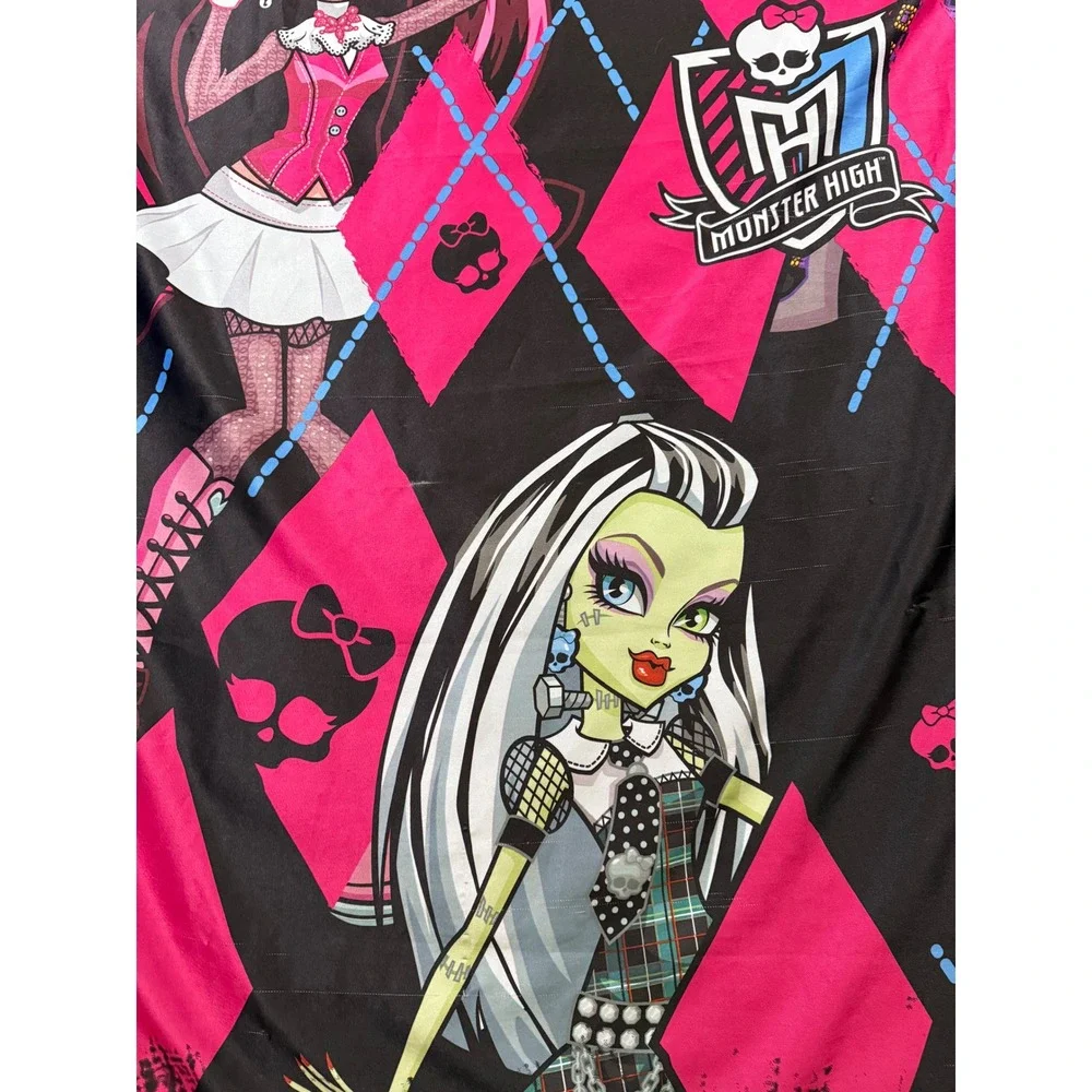 Monster High Curtain Panel Tapestry Y2K 2000s Frankie Stein Draculaura Clawdeen